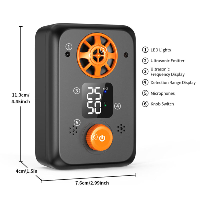 Ultrasonic Dog Bark Control Device with LED Display