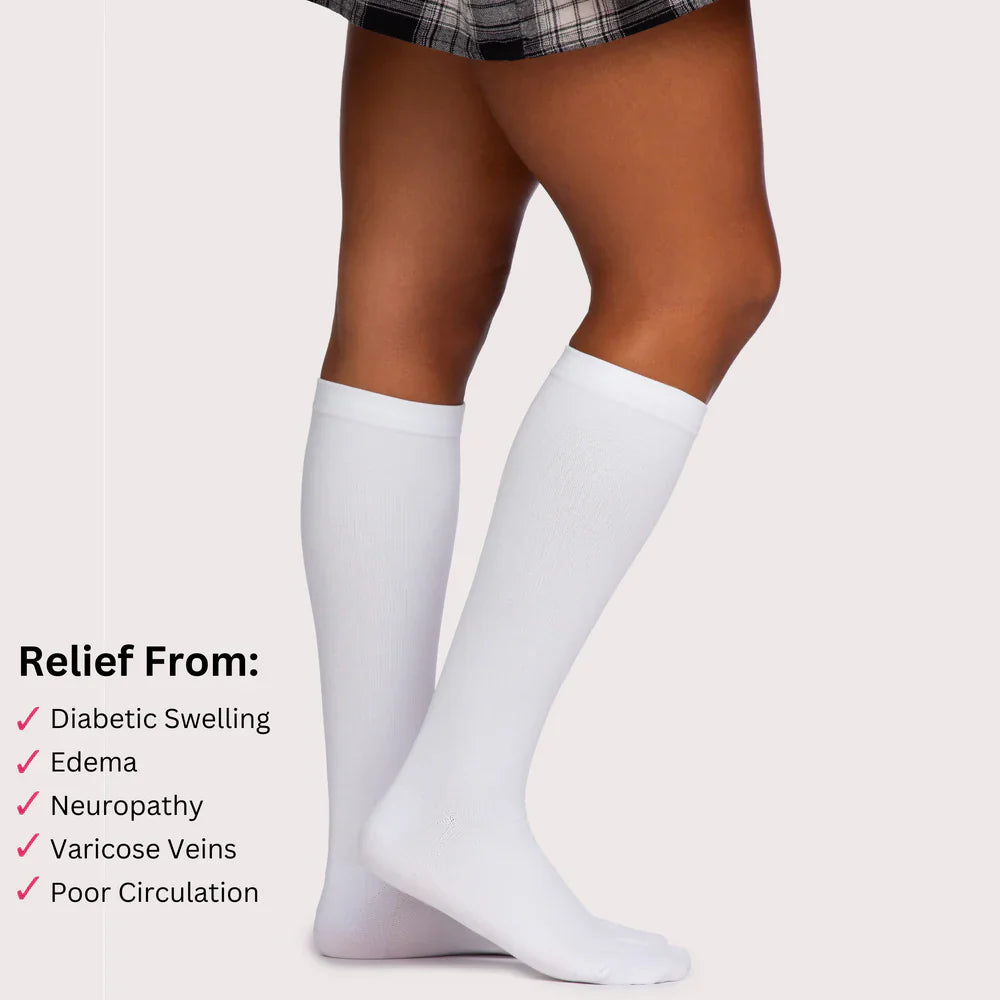 Wide Compression Socks for Pain Relief