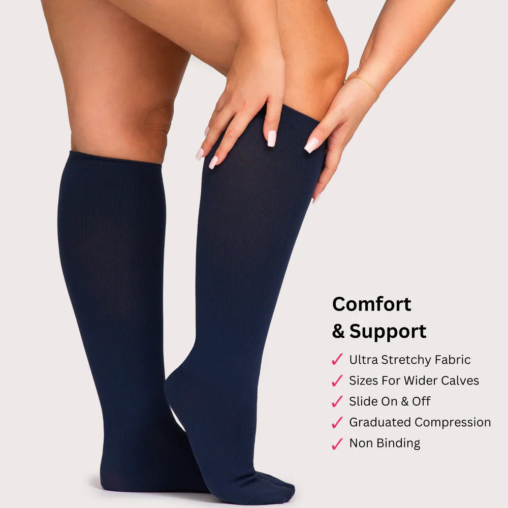 Wide Compression Socks for Pain Relief