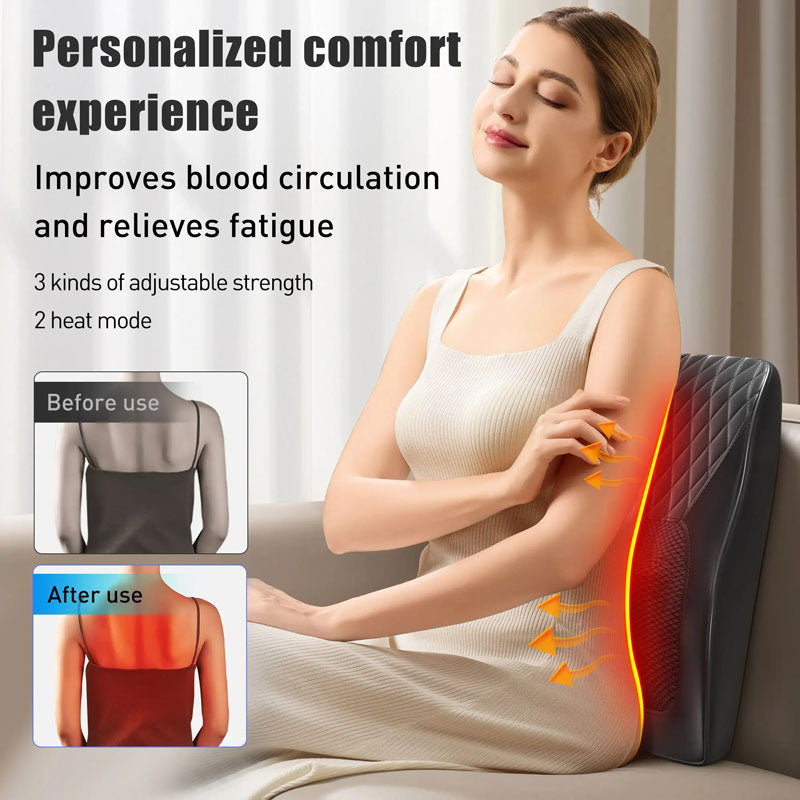 Heated Shiatsu Back Massager Cushion