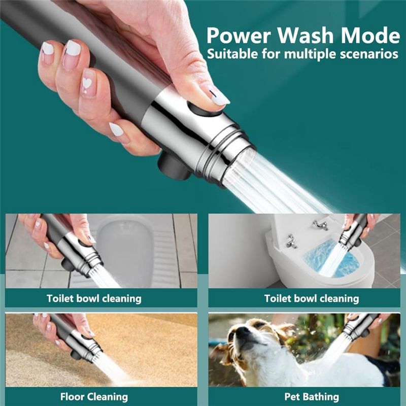 High-Pressure Ionic Shower Head Massager