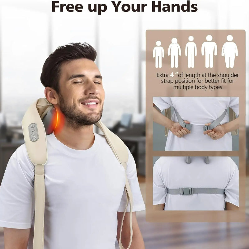 Neck & Shoulder Shiatsu Massager with Heat