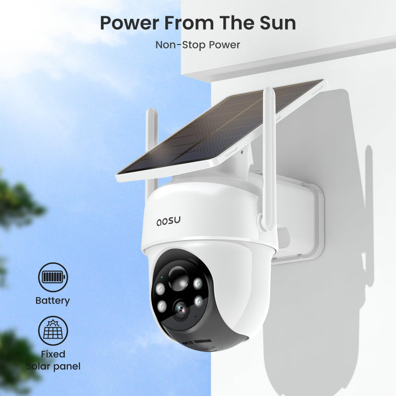 Solar-Powered Security Camera