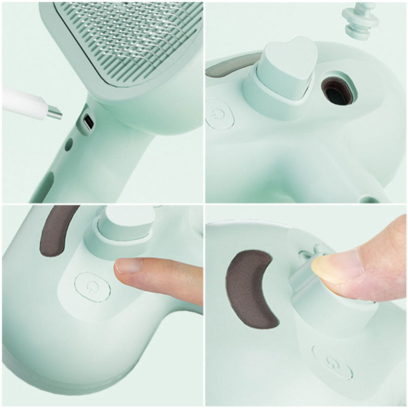 FurEase Self-Cleaning Pet Brush