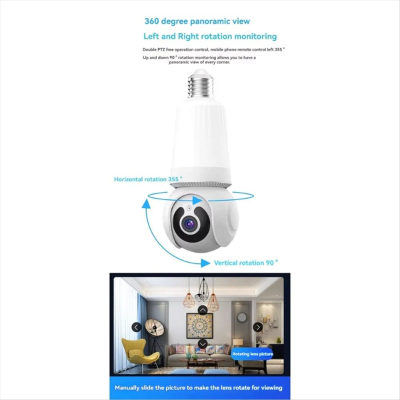 360° Smart Security Camera Bulb