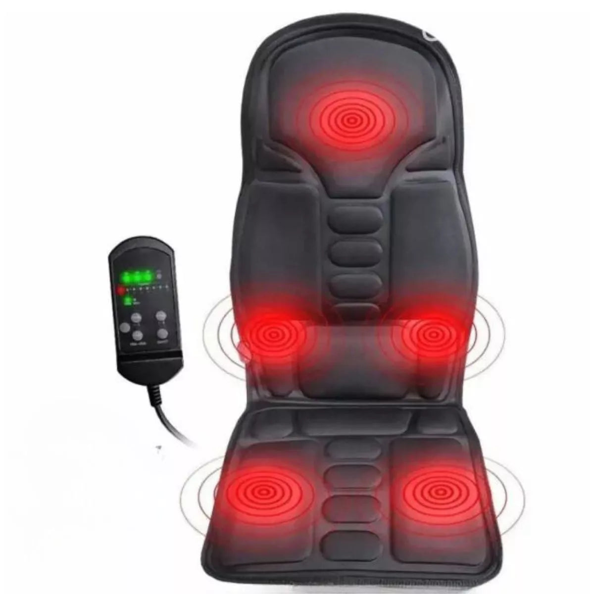 Electric Back Massager Chair Cushion Vibrator Home Car Office Waist Pain Relief