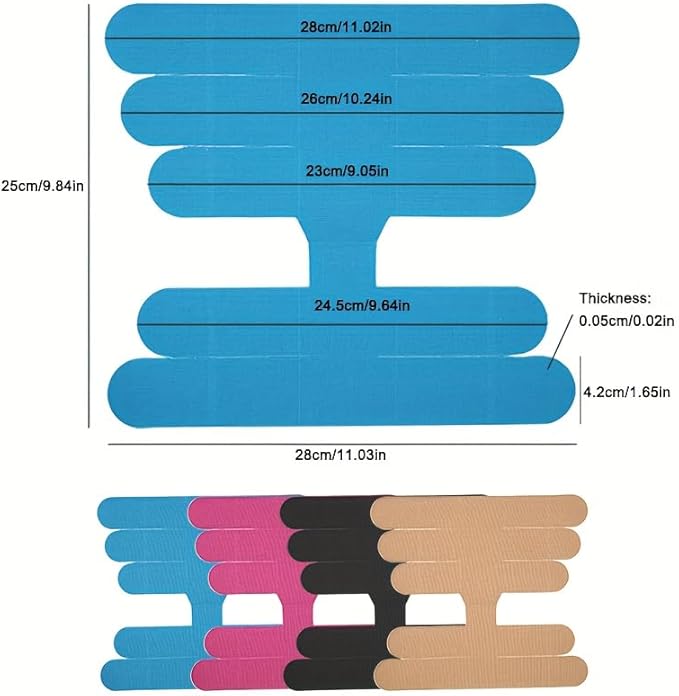 Ankle Kinesiology Tape, Original Cotton Elastic Premium Athletic Tape for Ankle