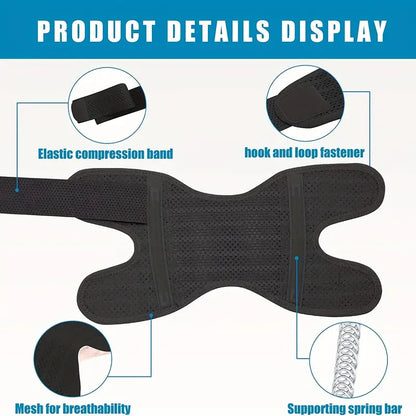 Knee Patellar Pad with Adjustable Compression