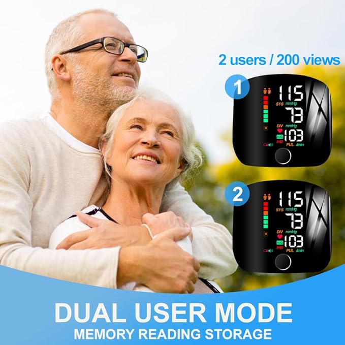 Wrist Blood Pressure Monitor with Memory Function