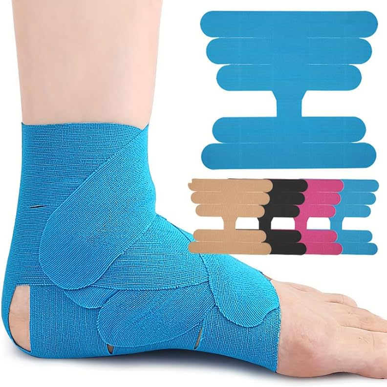 Ankle Kinesiology Tape, Original Cotton Elastic Premium Athletic Tape for Ankle