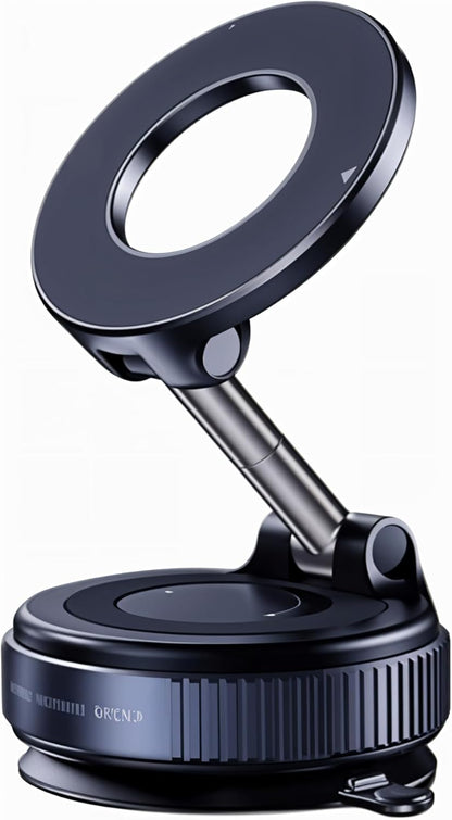 Vacuum Suction Magnetic Phone Mount, Car Suction Cup Holder 360° Rotation