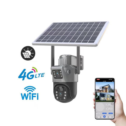 4MP 4G Outdoor Wireless Solar Camera with Solar Panel and Audio