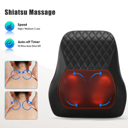 Heated Shiatsu Back Massager Cushion