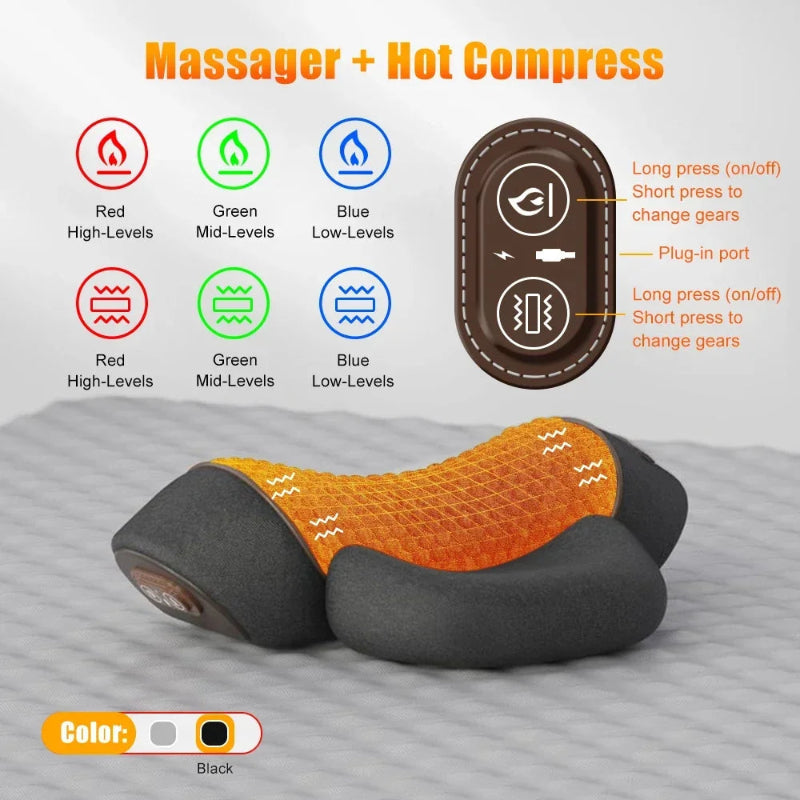 Heated Shiatsu Massage Pillow