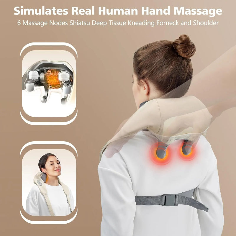 Neck & Shoulder Shiatsu Massager with Heat