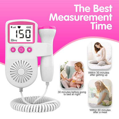 Portable Fetal Doppler Heartbeat at Home