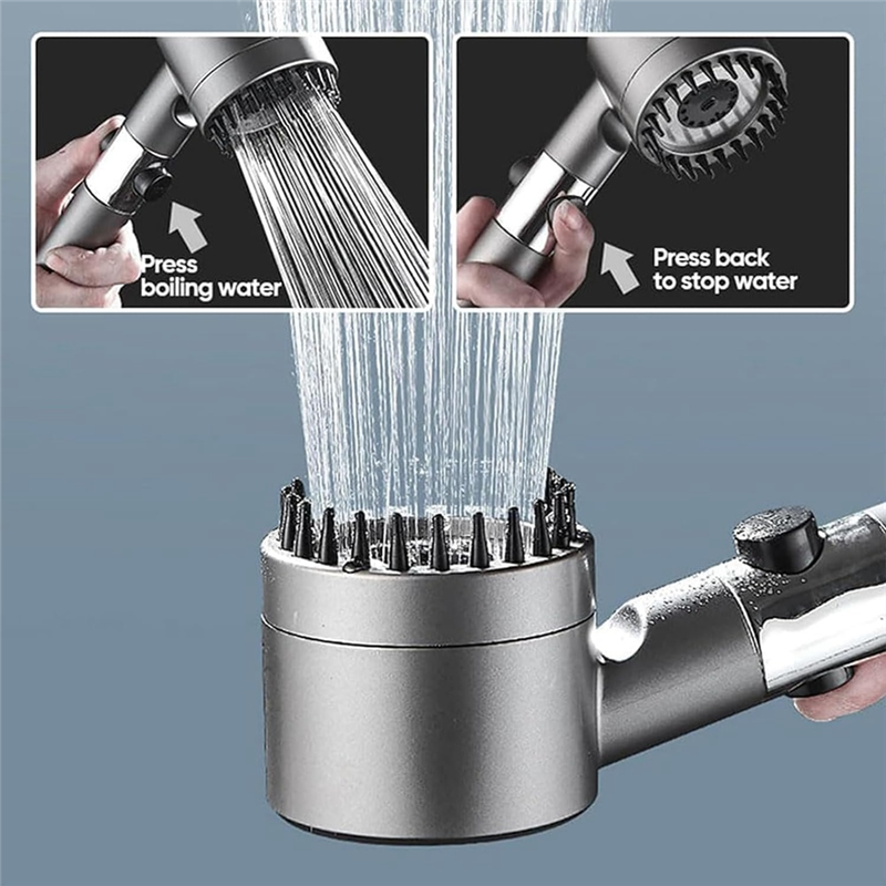 High-Pressure Ionic Shower Head Massager