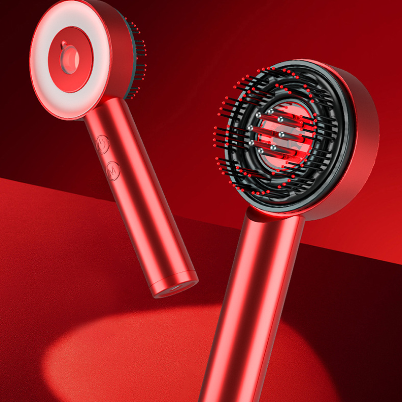 Red Light Scalp Massager with Vibration Therapy