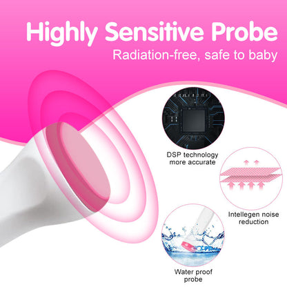Portable Fetal Doppler Heartbeat at Home