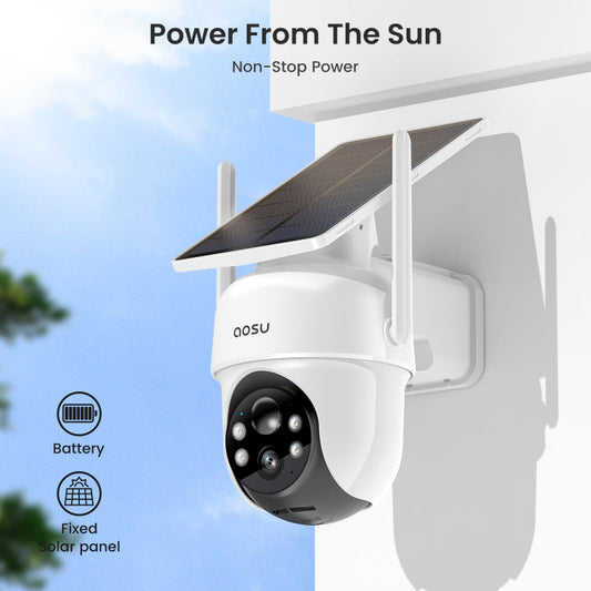 Solar-Powered Security Camera