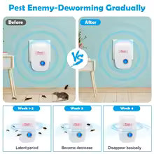 Plug Electric Ultrasonic Pest Repeller Anti Mosquito Rodent Control Indoor Bug Cockroach Insect Killer Zapper Repellent