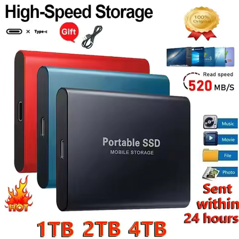 1-4TB-Portable Mini High-Speed External SSD Hard Disk