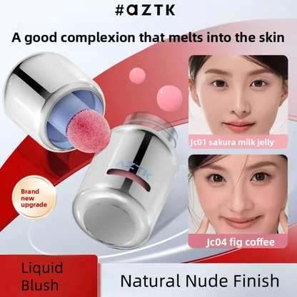 AZTK Liquid Blush Highlighter Contour Stick Creamy Matte Natural Flush Face Sculpting Lifting Long-Lasting