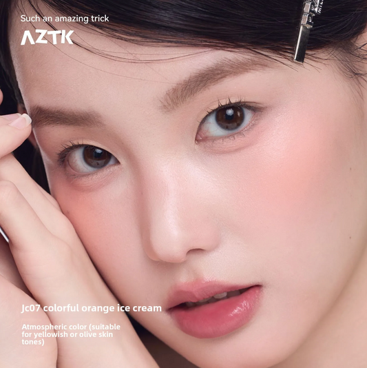 AZTK Liquid Blush Highlighter Contour Stick Creamy Matte Natural Flush Face Sculpting Lifting Long-Lasting