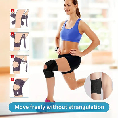 Knee Patellar Pad with Adjustable Compression