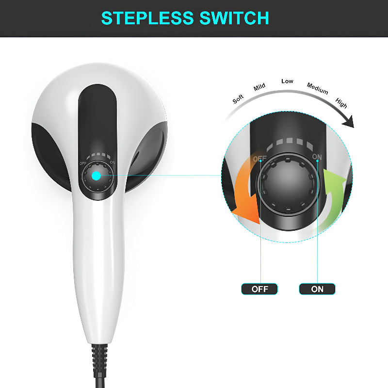 Multi-Attachment Full-Body Massager