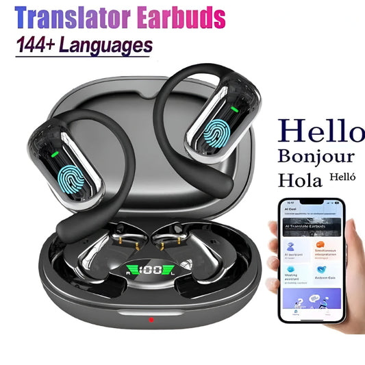 Translation Earbuds for 144-languagess & Music / Podcast Running Fitness